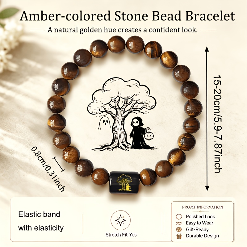 Women's Tree and Ghost Pattern Boho Style Bracelet